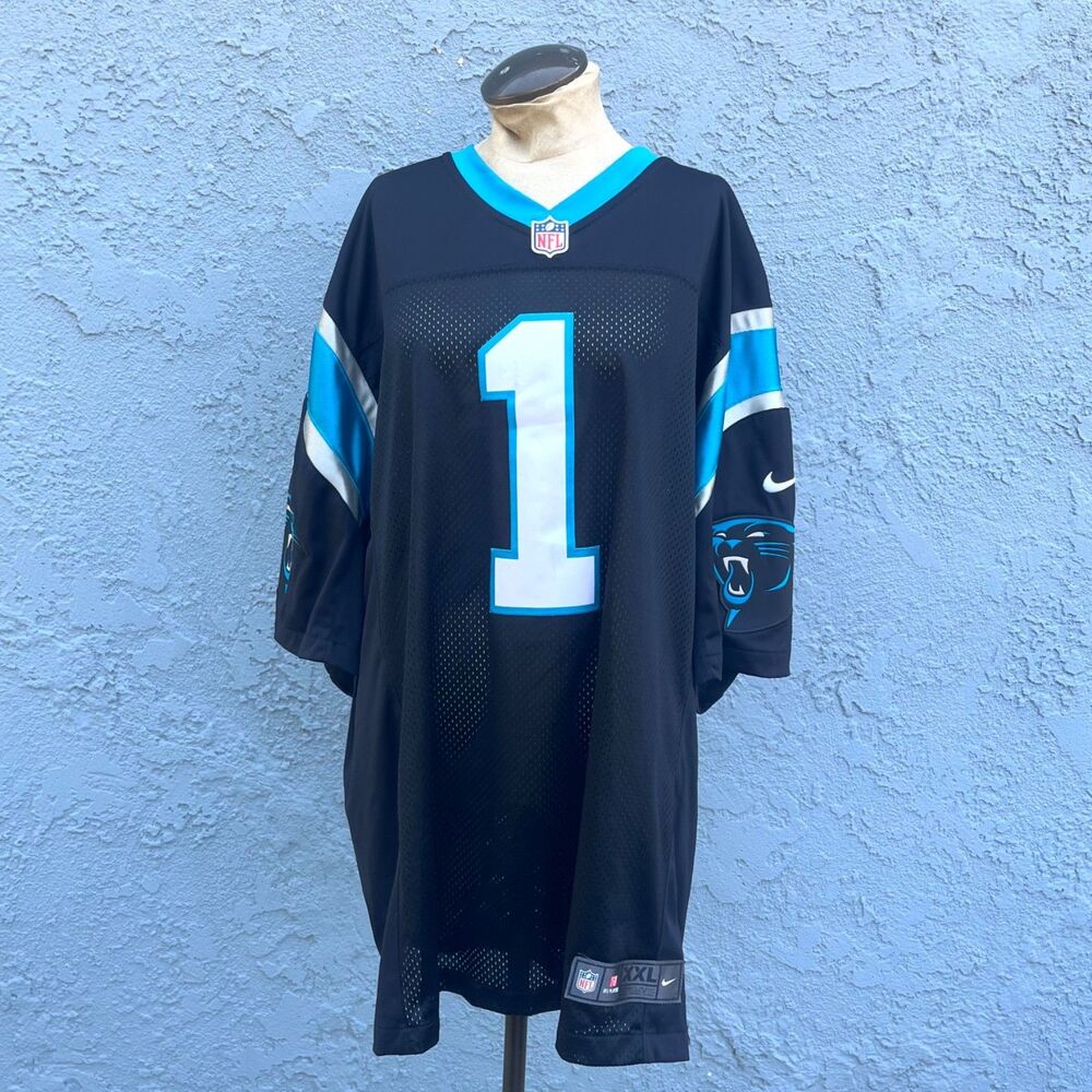 Carolina Panthers Jersey Mens NFL Cam Newton 1 Nike On Field Size XXL